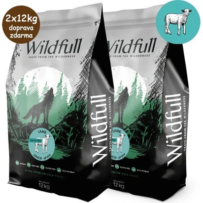 Wildfull Dog Junior All Size GF Lamb & Pumpkin 2 x 12 kg