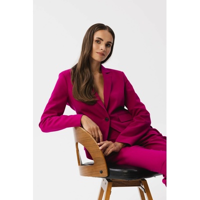Stylove Woman's Tailored single button blazer plum