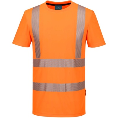 Portwest hi-vis kx301 / Светлоотразителна спортна тениска с къс ръкав - hv оранжево m (kx301orrm)