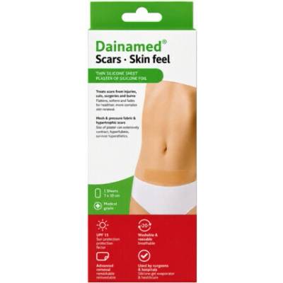 DAINAMED SCARS Skin feel tenká silikónová na jazvy 4x30 cm 1 x 5 ks