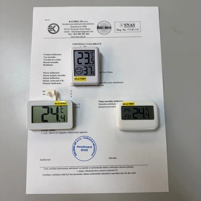 Kalibrovaná HACCP sada teplomerov - 3 - | Akreditovaný certifikát ISO/IEC 17025