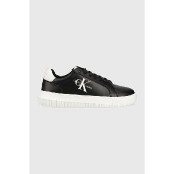 Calvin Klein Jeans Кожени маратонки Calvin Klein Jeans YM0YM00681 CHUNKY CUPSOLE MONOLOGO в черно (YM0YM00681)