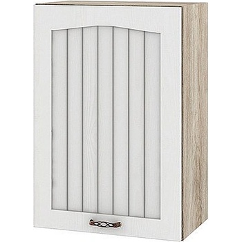 ИРИМ Горен кухненски шкаф Сити АРФ-Бяло фладер-04-68 ляв 50 см