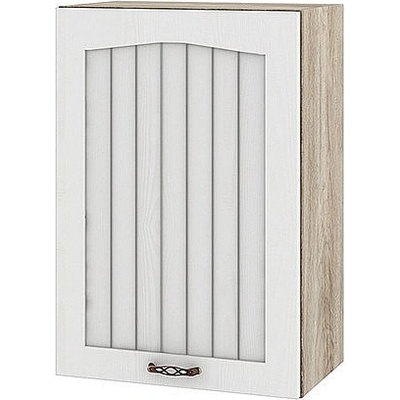 ИРИМ Горен кухненски шкаф Сити АРФ-Бяло фладер-04-68 ляв 50 см