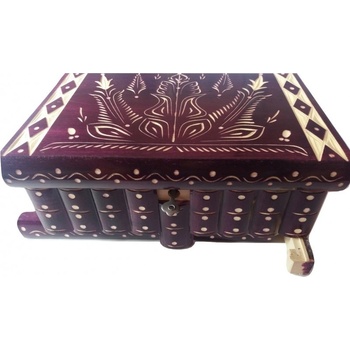 Magic Puzzle Box голяма дървена декорация магическа пъзел кутия скрито съхранение на ключове пари бижута диамантен сейф (_4bd47204f)