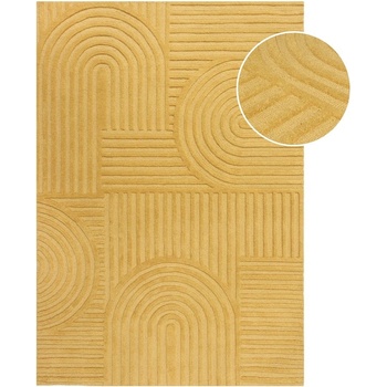 Flair Rugs Жълт вълнен килим , 160 x 230 cm Zen Garden - Flair Rugs (503119370125)