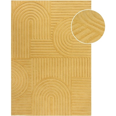 Flair Rugs Жълт вълнен килим , 160 x 230 cm Zen Garden - Flair Rugs (503119370125)
