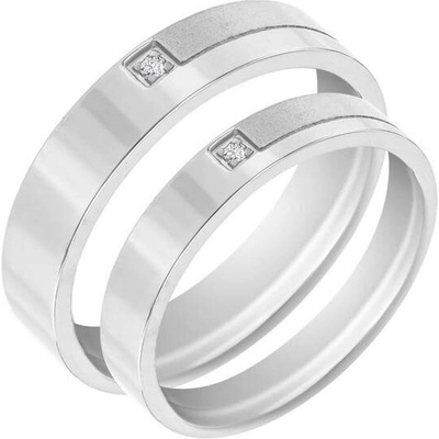 Eppi Zlaté snubní prsteny s diamantem Maskali RW36288