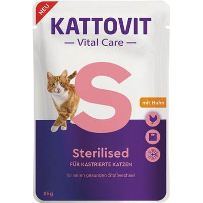 KATTOVIT Vital Care Sterilised пастет пиле 85 г