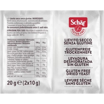 Schär Droždí sušené 20 g (2x10 g) bez lepku