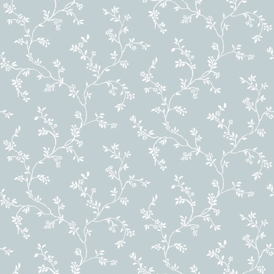 Parato Bledě modrá vliesová květinová tapeta na zeď, 12353, Fiori Country, Paratto, velikost 0,53 x 10,05 m