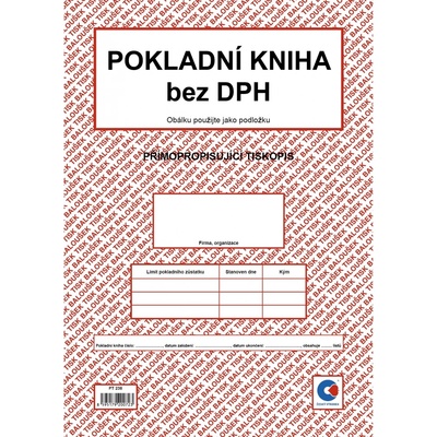 Baloušek Tisk PT238 Pokladní kniha bez DPH – Sleviste.cz