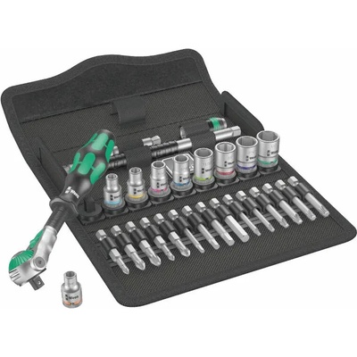 Wera 004019 Račňová sada Zyklop Speed 1/4" typ 8100 SA 9, palcová 28 dielov