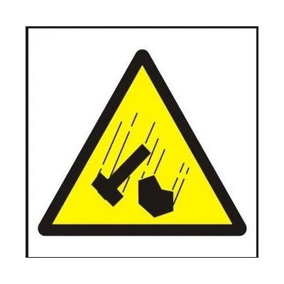 Padající předměty - symbol 210x210 mm - plast