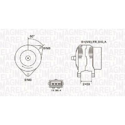 Alternátor MAGNETI MARELLI 063731857010