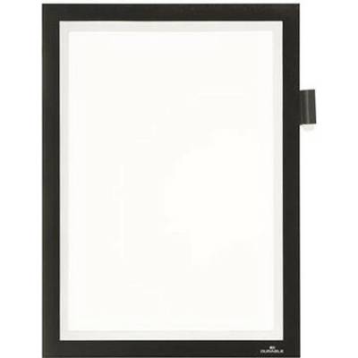 Informačný panel, A4, samolepiaci, na písanie poznámok, DURABLE DURAFRAME "NOTE", čierna