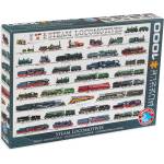 EUROGRAPHICS Пъзел Eurographics от 1000 части - Парни локомотиви (EG60000090)