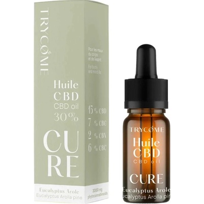 Trycome Cure Broad Spectrum CBD olej 15% CBG 7% CBN 2 % CBC 6 % 3000 mg 10 ml