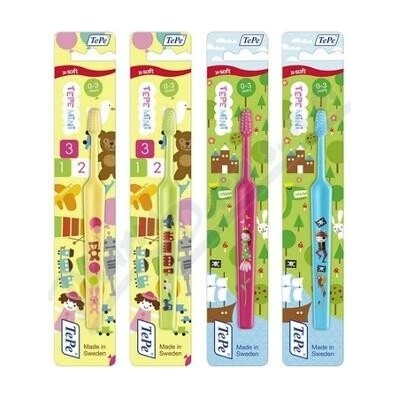 TePe Kids Mini 0 - 3 let dětský zubní kartáček extra soft