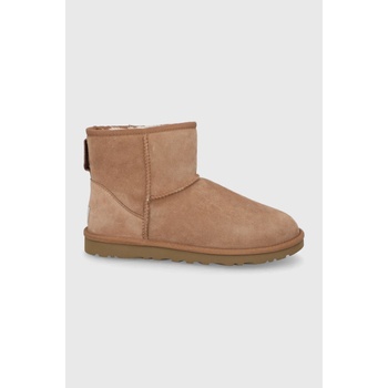 Ugg Велурени апрески UGG Classic Mini мъжки в кафяво 1002072. CHE (1002072.CHE)