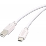 Vivanco Кабел Vivanco - Printer, USB-C/USB-B, 1.8 m, бял (45355)