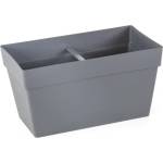 Serinova SERINOVA-Саксия за балкон "Yali" 30x15.8xh17cm 6.5L АНТРАЦИТ (YB01) (0150340)