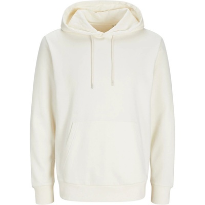 Jack & Jones mikina s kapucí Classic Hood unisex COT423902ao100 egret offwh