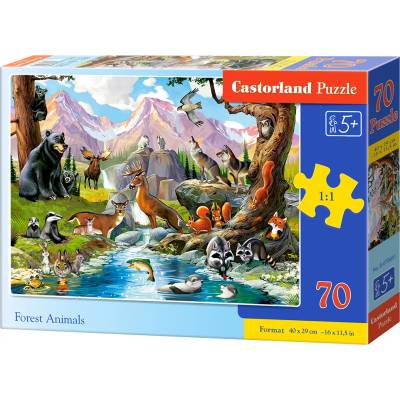Castorland - Puzzle Forest Animals - 40 - 99 piese