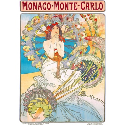 ENJOY Monako Monte Carlo Alfons Mucha 1000 dielov