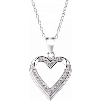 Silenti Jewelry Сребърно колие "Сърце