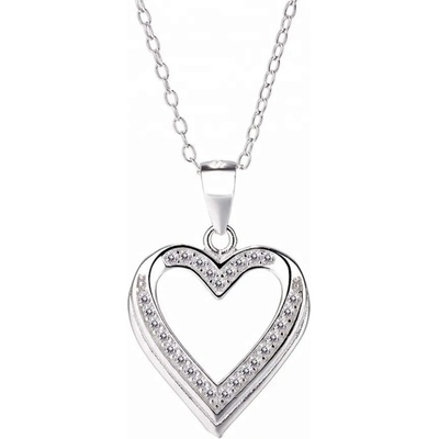 Silenti Jewelry Сребърно колие "Сърце