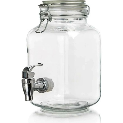 M.A.T. Láhev skleněná s kohoutkem, víčko s pákovým uzávěrem, 2200 ml