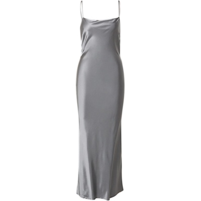 LENI KLUM x ABOUT YOU Вечерна рокля 'Gwen' сиво, размер XL