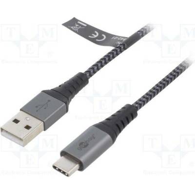 Goobay 49297 USB 2.0, USB A vidlice, USB C vidlice, 2m