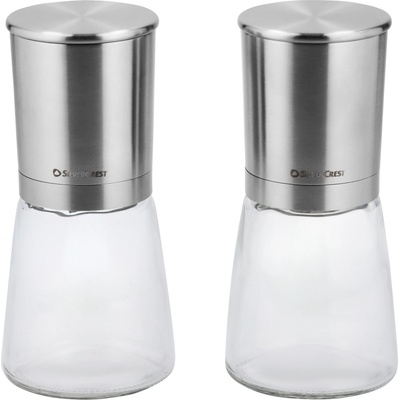 SILVERCREST Sada mlýnků na sůl a pepř / Sada na ocet a olej / Struhadlo (mlýnek na sůl a koření, 2dílná) – Zbozi.Blesk.cz