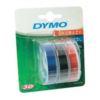 DYMO S0847750, 9mm x 3 m, бял печат/черно, син, червен, оригинална лента (S0847750)