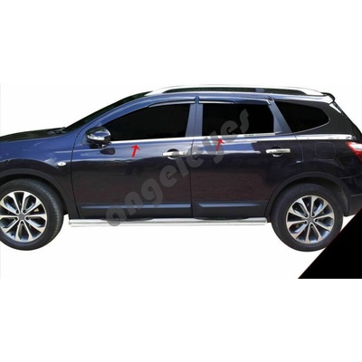Angeleyes Nerezové okenné lišty Nissan Qashqai +2
