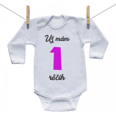 Boodyy Body s dlhým rukávom Už mám rôčik Dievča