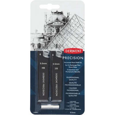 Derwent Графитен комплект Derwent Precision, 0, 5 mm, HB, 2B (2302430)