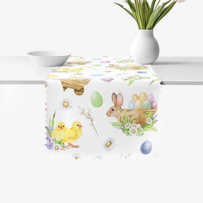 Goldea veľkonočný behúň teflónový symboly veľkej noci 20x120 cm