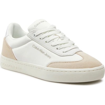 Calvin Klein Сникърси Calvin Klein Jeans Classic Cupsole Low Mix Indc YW0YW01389 White/Creamy White 0K8 (Classic Cupsole Low Mix Indc YW0YW01389)