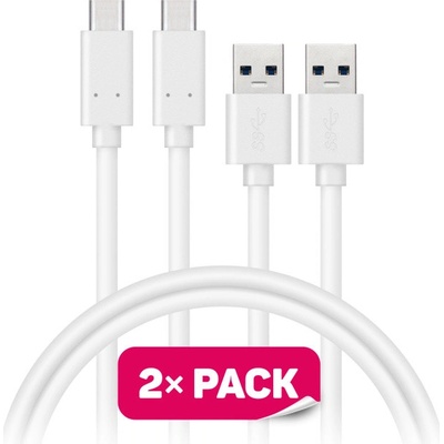 Connect IT CCA-5006-WH Wirez USB-C (Type C) - USB, 1m, bílý, 2ks