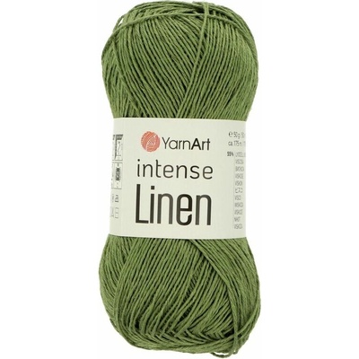 YarnArt Intense linen 4121 olivovo zelená