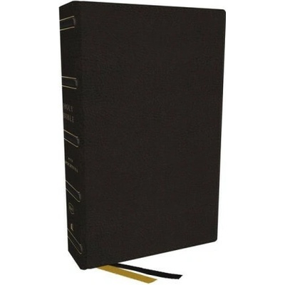 Kjv, Center-Column Reference Bible with Apocrypha Genuine Leather, Black, 73,000 Cross-References, Red Letter, Comfort Print: King James Version