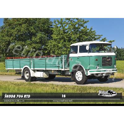 Pohlednice TRUCK č. 18 - ŠKODA 706 RTD (1964 - 1986) – Sleviste.cz
