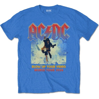 AC/DC tričko Blow Up Your Video modré