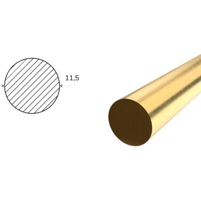 Mosadzná tyč kruhová 11,5 mm (CW614N)
