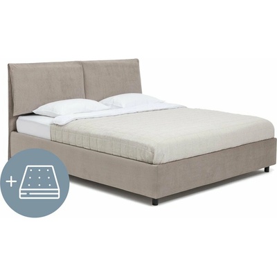 Bonami Selection Myra Pillow s úložným priestorom s matracom s roštom taupe