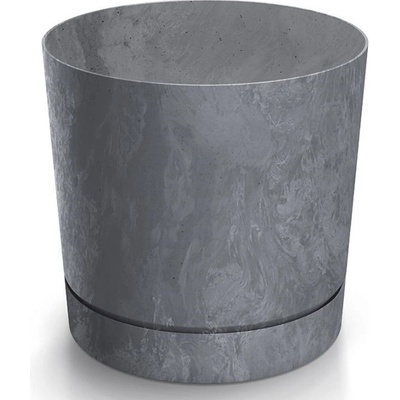 PROSPERPLAST Kvetináč TUBO P BETON EFFECT 23,9cm marengo