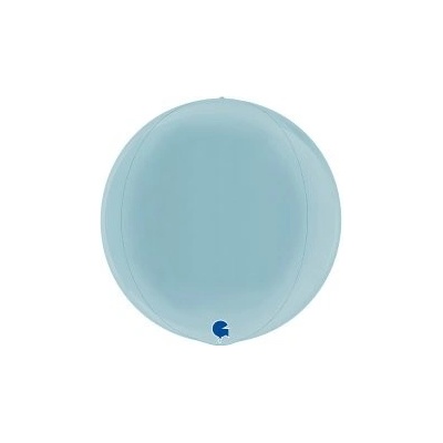 GRABO fóliový balónek Koule pastelově modrá 4D 38cm/15" nafukovací